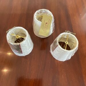 NWT-3 CANTERBURY by ROSEART EGGSHELL LINED CHANDELIER/SCONCE SHADES